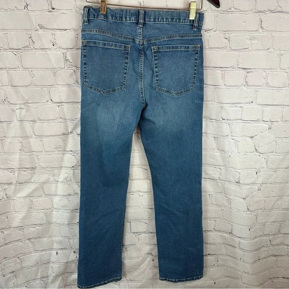 Old Navy denim flex Straight medium wash Jeans boys 16R adjustable waist
